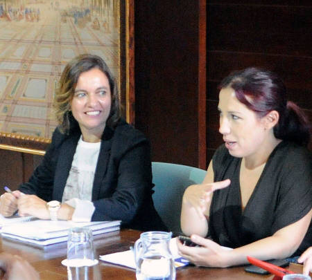 Patricia y directora Trabajo 2015