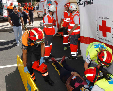 lanzarote simulacro incendio 2015