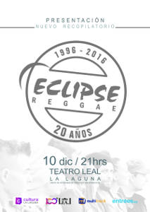 la laguna CARTEL 20 ANIVERSARIO eclipse reege 2015