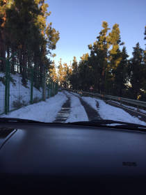 gcanaria nieve carretera 2016
