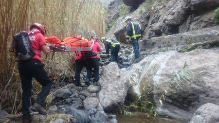 bomberos tenerife rescate 2016