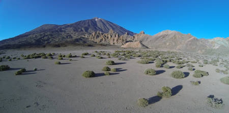 tenerife Teide visto desde el llano de Ucanca 2016