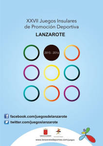 lanzarote juegos insulares promocion 2016