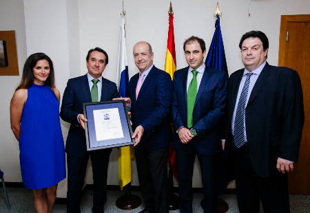 consej. economia certificacion aenor 2016Entrega acreditación