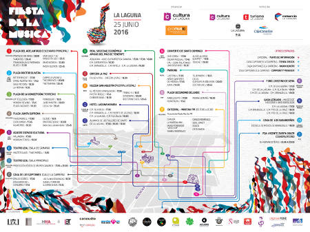la laguna Mapa Fiesta de la Música 2016