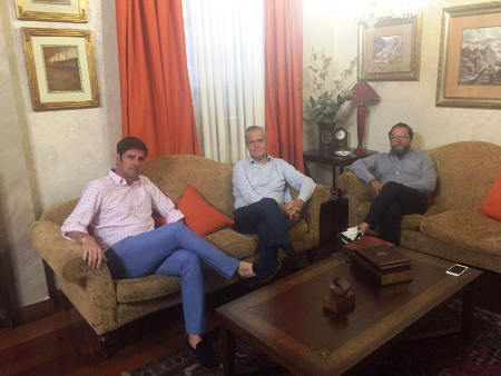santiagoteide El Alcalde junto a los representantes del CIT Sur 2016