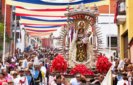 los realejos Procesión Lunes del Carmen 2016
