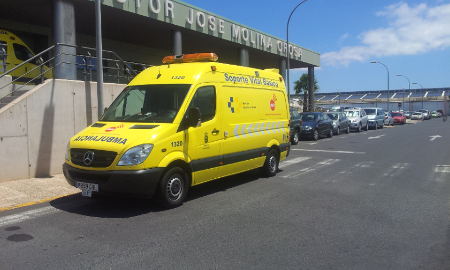 SUC ambulancia en el Hospital Doctor José Molina Orosa en Lanzarote 2016