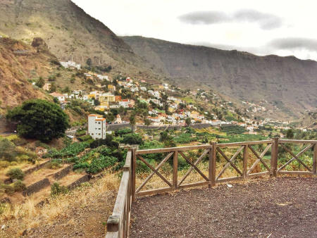 Hermigua Panorámica desde el Mirador de Luciano Mendoza 2016