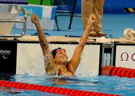 Michellle Alonso 100m braza femenino categoria SB14