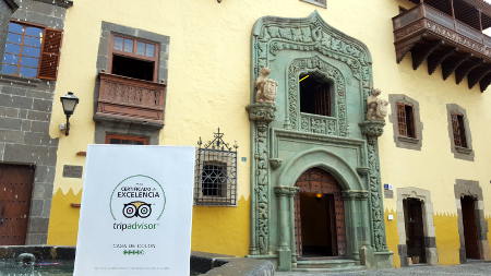 gcanaria Casa de Colón certificado Trip Advisor 2016