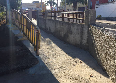 los realejos Acceso peatonal CEIP Mencey Bentor 2016