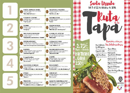 santa Ursula rutometro ruta de la tapa 2016