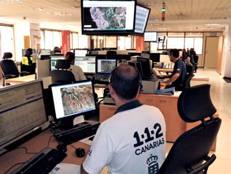112 Sala operativa de Santa Cruz de Tenerife 2017