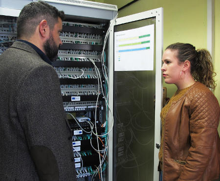los realejos Concejala Laura y técnico Nuevas Tecnologías 2017