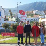 los realejos Escultura y panel donación sangre rotonda Los Barros 2017