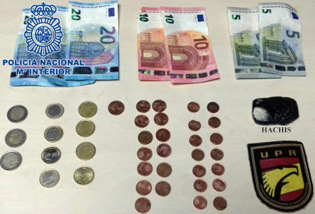 policia dinero y droga incautado 2017