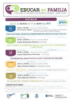 guimar Reuniones Educar en Familiar 2017
