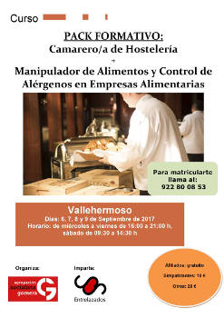 la gomera asg Camarero de Hosteleria 2017