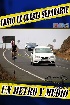 lanzarote SI cartel ciclistas 2017