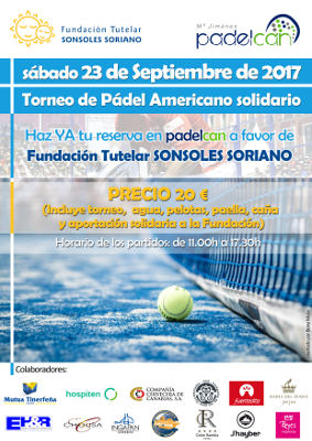 sonsoles fundacion Torneo de Pádel 2017