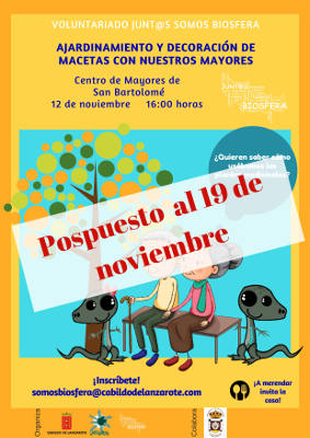 lanzarote CAMBIO FECHA VOLUNTARIADO 2017