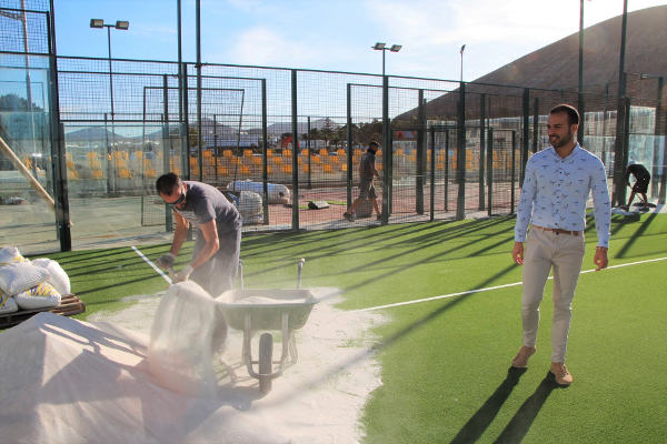 yaiza padel renovacion pistas 2017