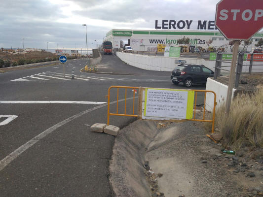 telde SEÑALIZACIÓN INICIO ASFALTADO VIAL COSTERO 2018