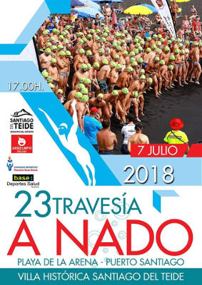 SANTIAGO TEIDE Cartel de la travesía a nado 2018