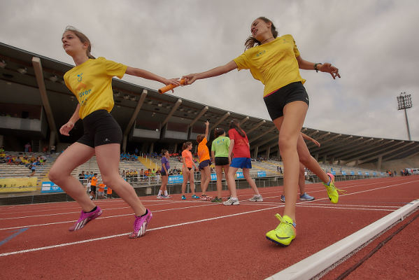 Se disputa la final de atletismo del Deporte Joven