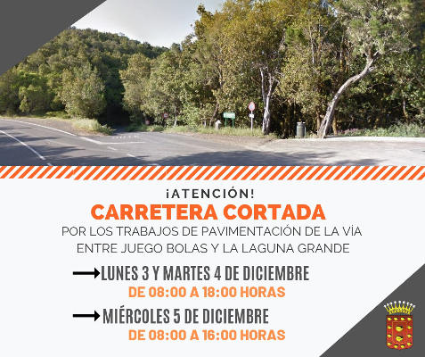 la gomera cartel corte de via 2018