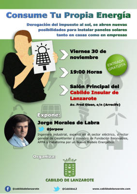 lanzarote Cartel Autoconsumo 2018