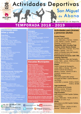 san miguel Actividades Deportivas 2019