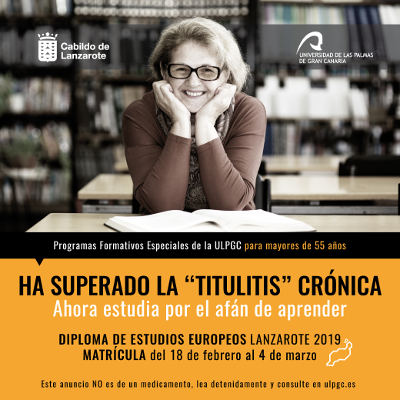 lanzarote Diploma de Estudios Europeos 2019