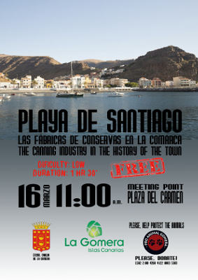 la gomera Cartel ruta en Playa de Santiago 2019
