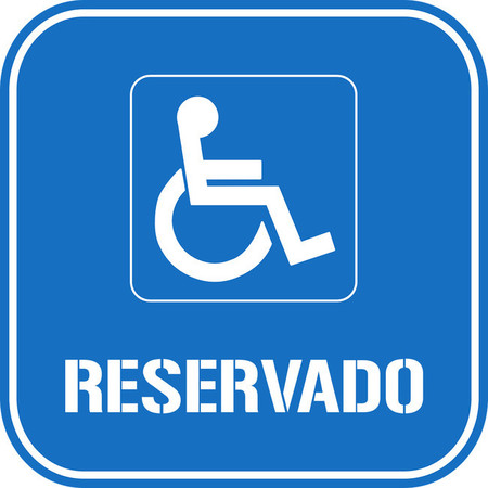 señal reservado discapacitados
