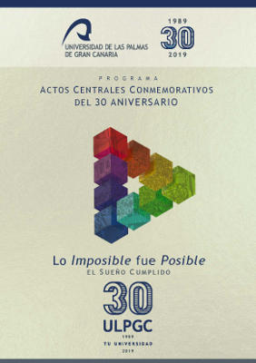ULPGC Programa Acto Central 30 Aniversario 2019