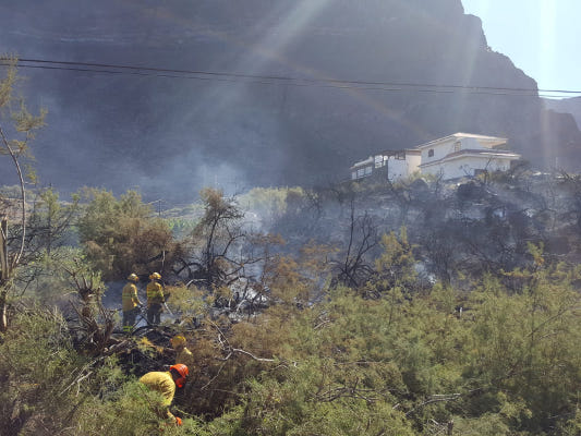la gomera refresco del incencio en v g r 2019