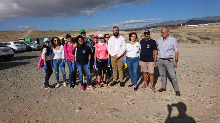 telde Limpieza playa Aguadulce 2019