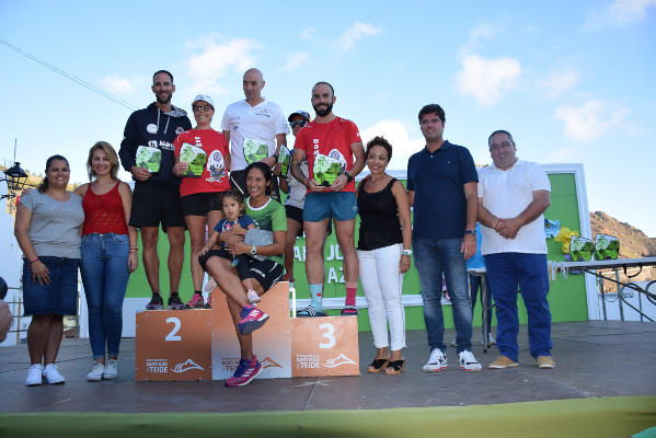 santiago teide Podium masculino y femenino local 2019