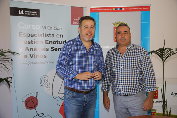 lanzarote Consejero de agricultura junto a Gabriel Santos 2019