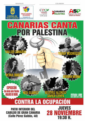 gcanaria Canarias canta por Palestina 2019