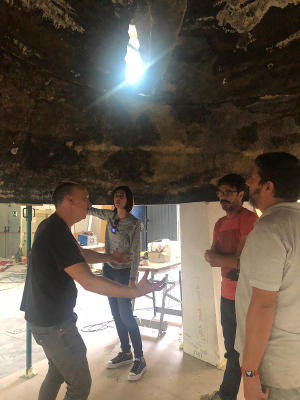 gcanaria tecnicos reciben piezas risco caido 2019