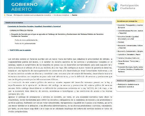 gobcan derechos sociales 2019