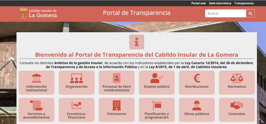 la gomera Portal de Transparencia 2019