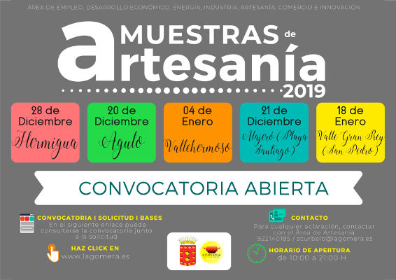 la gomera muestras de artesania 2019