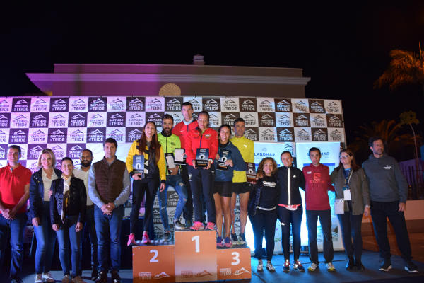 santiago teide Podium carrera de 6,5 km 2020