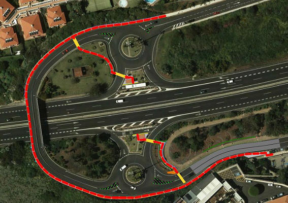 tenerife Plano itinerario peatonal paradas La Quinta 2020