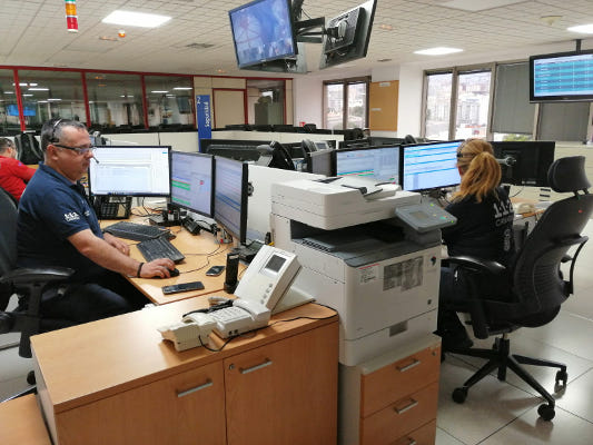 gobcan 112 Sala Operativa Tenerife 2020