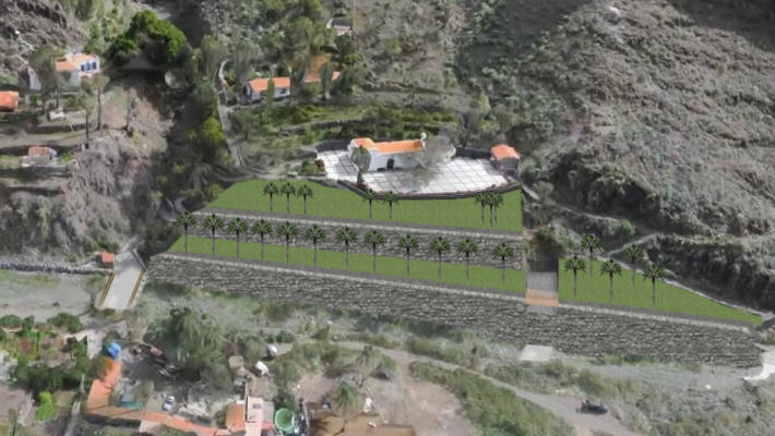 la gomera Proyecto mejora del talud Santos Reyes 2020